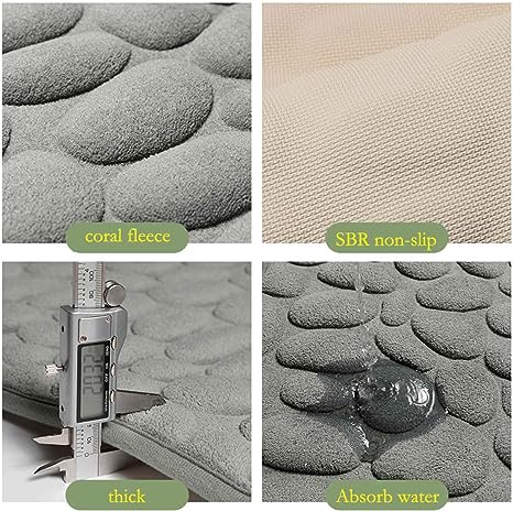 stone Absorbent Floor Mat Non-Slip Foot Mat