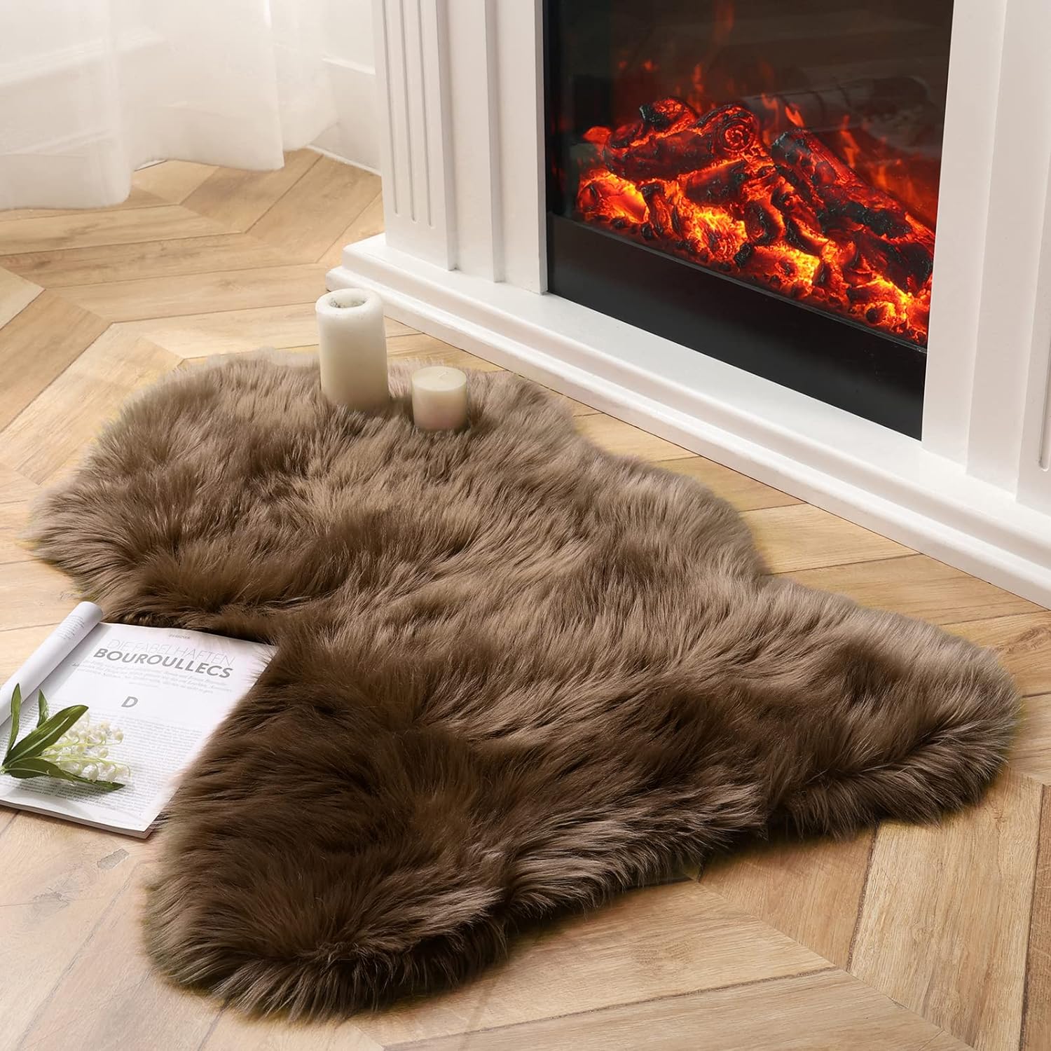 Faux Sheepskin Super Soft, Center Piece ( Rectangle )