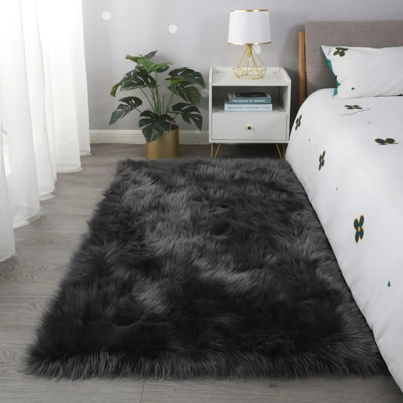 Faux Sheepskin Super Soft, Center Piece ( Rectangle ) FREE SHIPPING