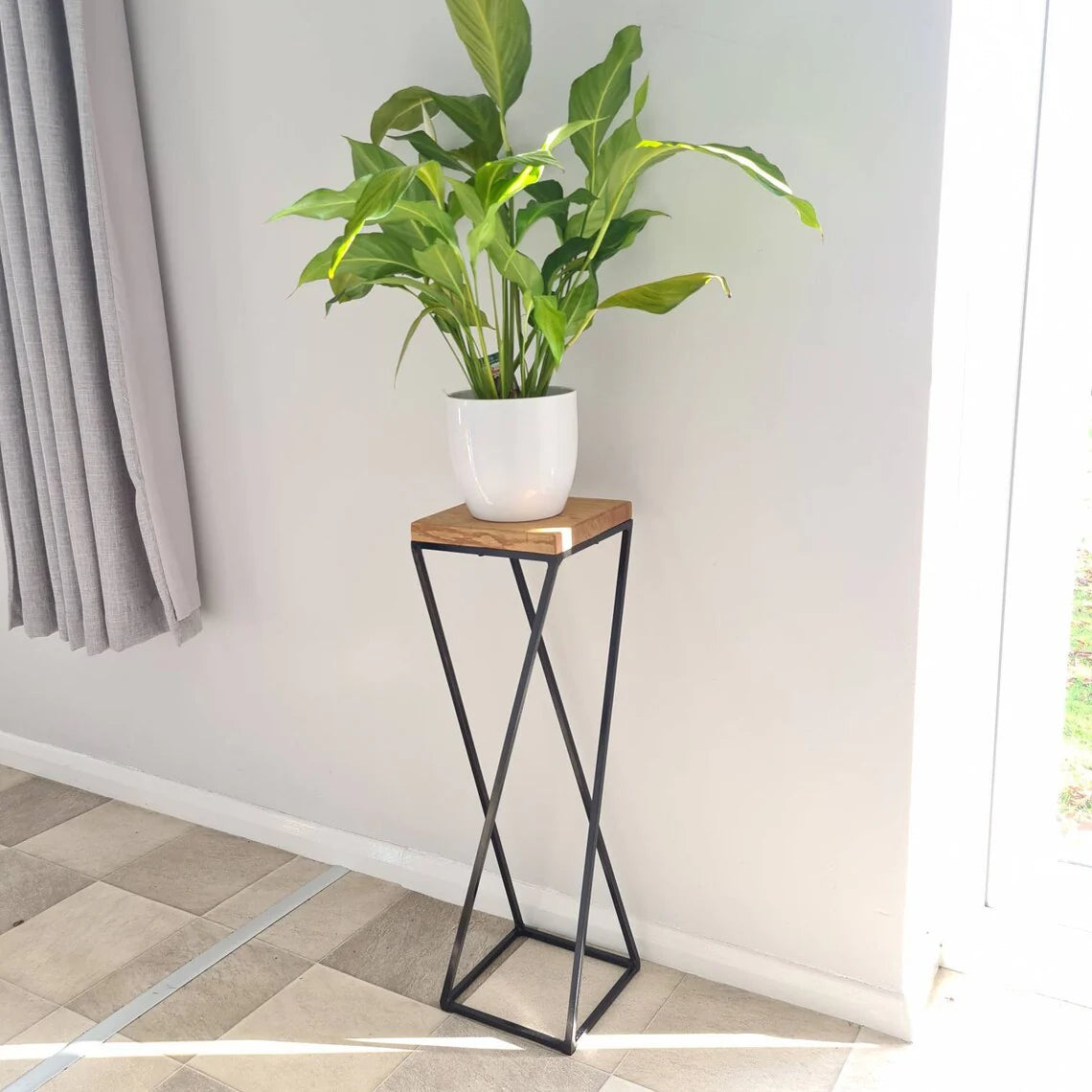 Geometric Plant Side Table Stand
