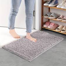 Microfiber anti Slip Bath Mat-Gray