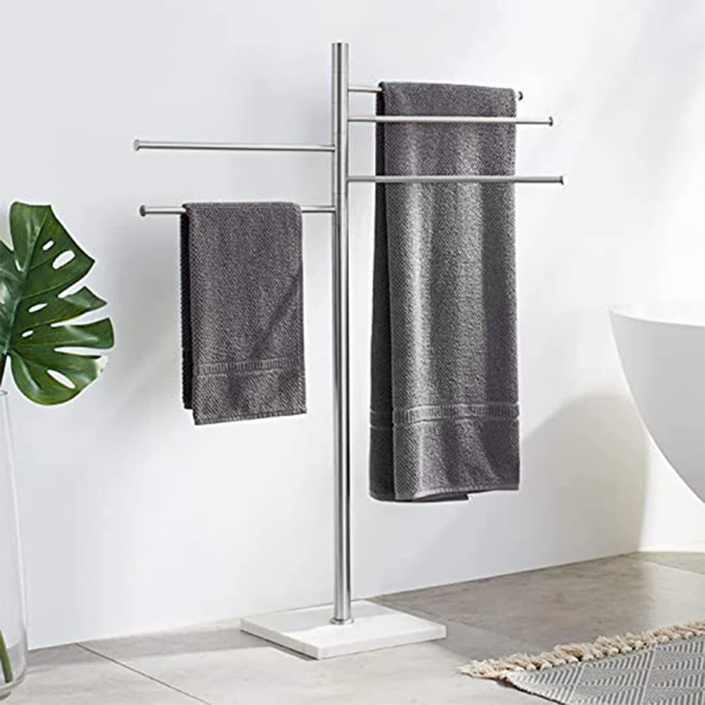 Floor-Standing Towel Holder Rack