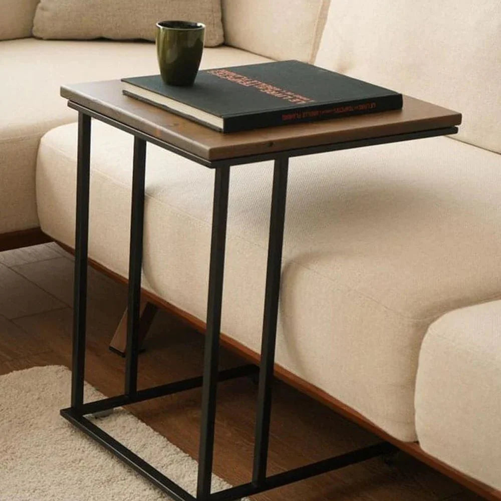 Wooden C Side Table