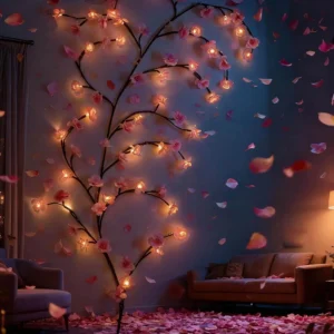 Cherry Blossom LED Tree Lights for Wall and Home Decor
