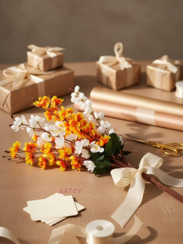 Artificial Cherry Blossom Flowers for vase decoration living room decor