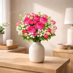Artificial Peony Flower Bunch – 7 Best Premium Home Decor