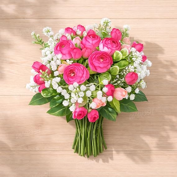 Artificial Peony Flower Bunch