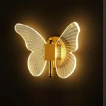 Decorative butterfly wall lamp warm light for bedroom and aesthetic wall decor