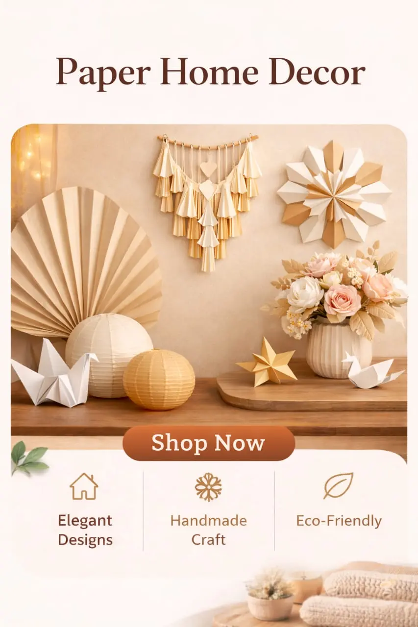 Stylish Paper Home Decor Products for Wall Decoration India