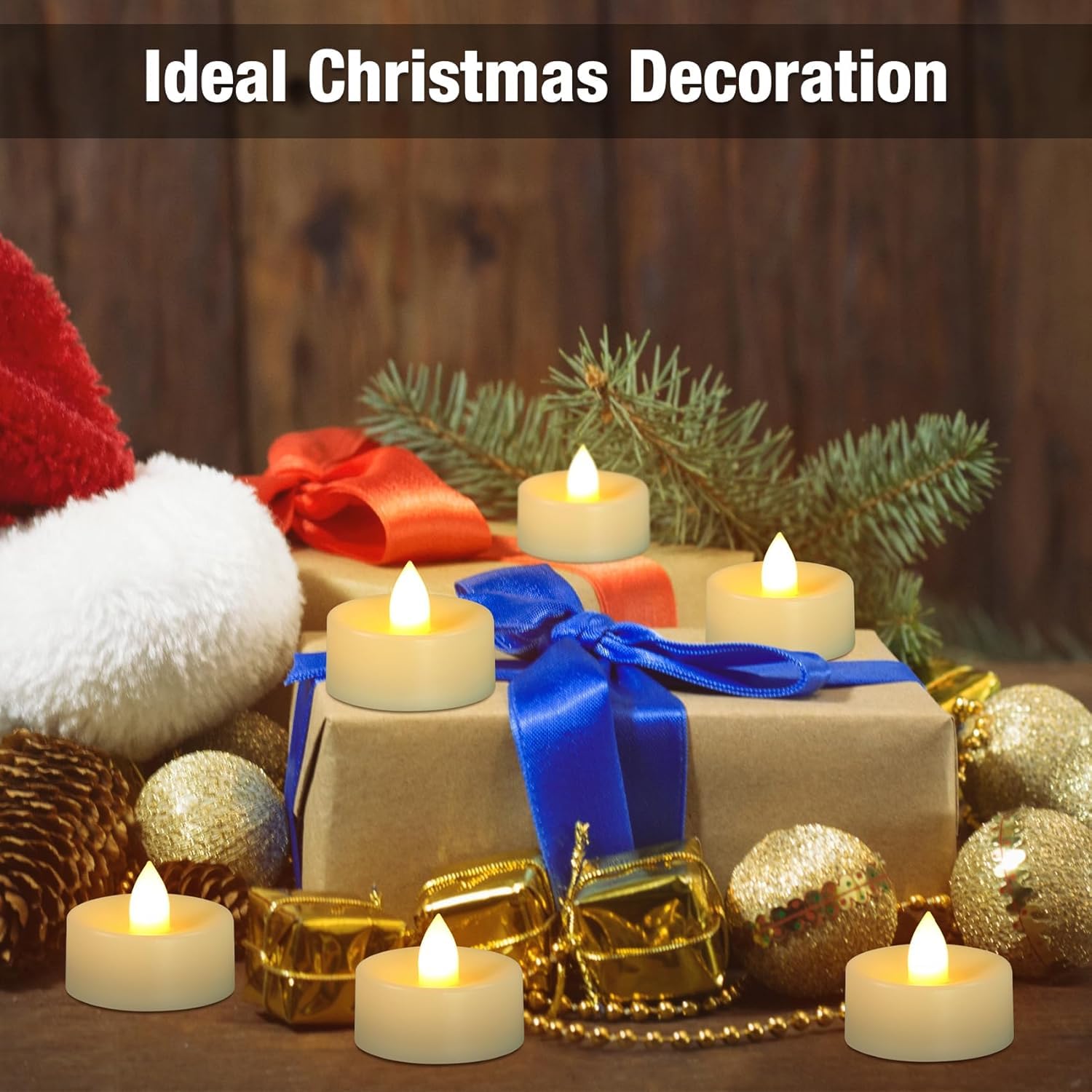 warm white flameless candles for home decoration