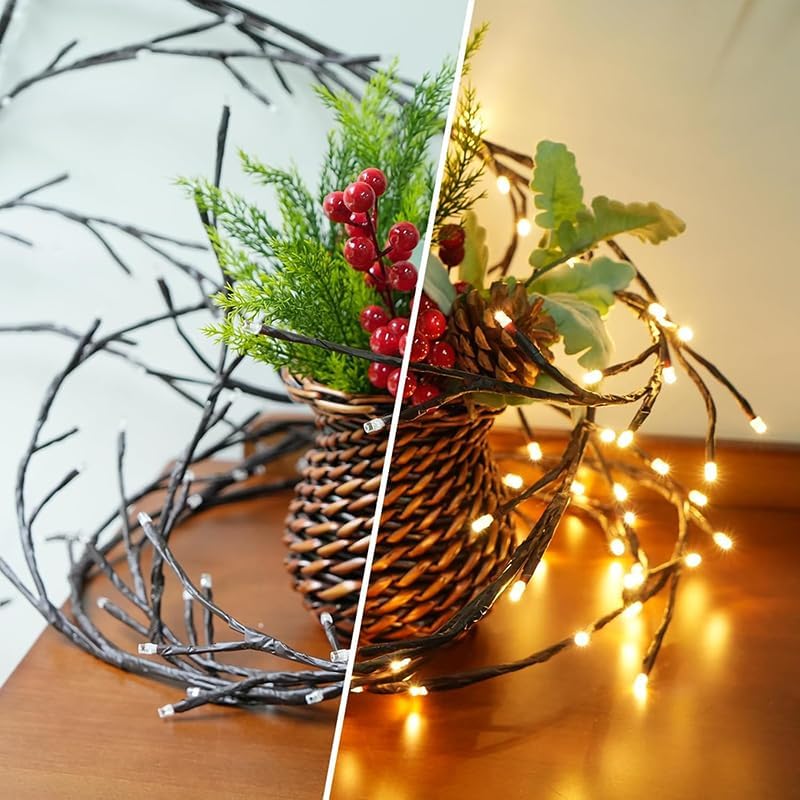 Luxury Indoor Willow Vine Tree Lights for Living Room