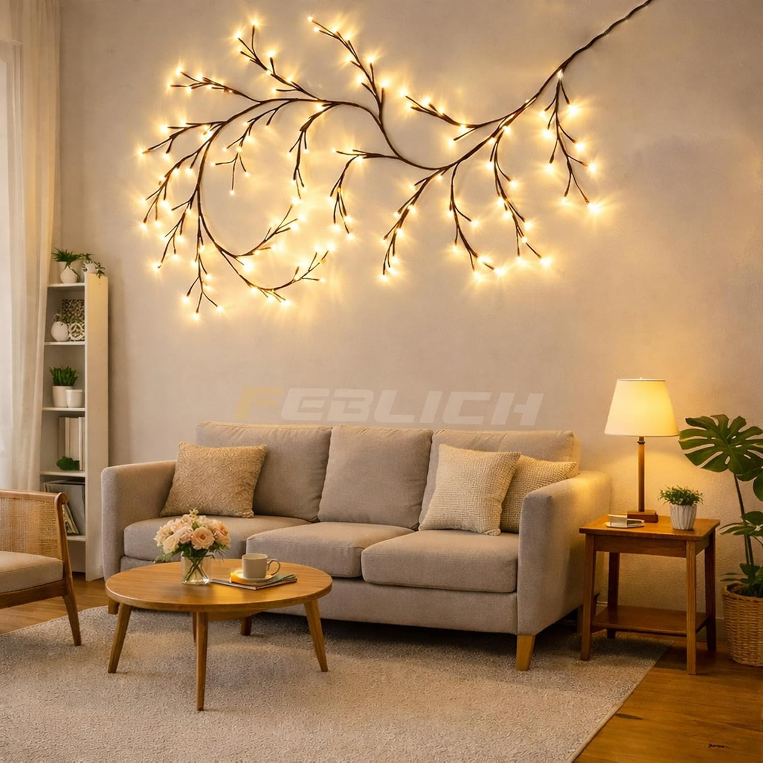 Modern LED Willow Vine Lights for Cozy Home Ambiance