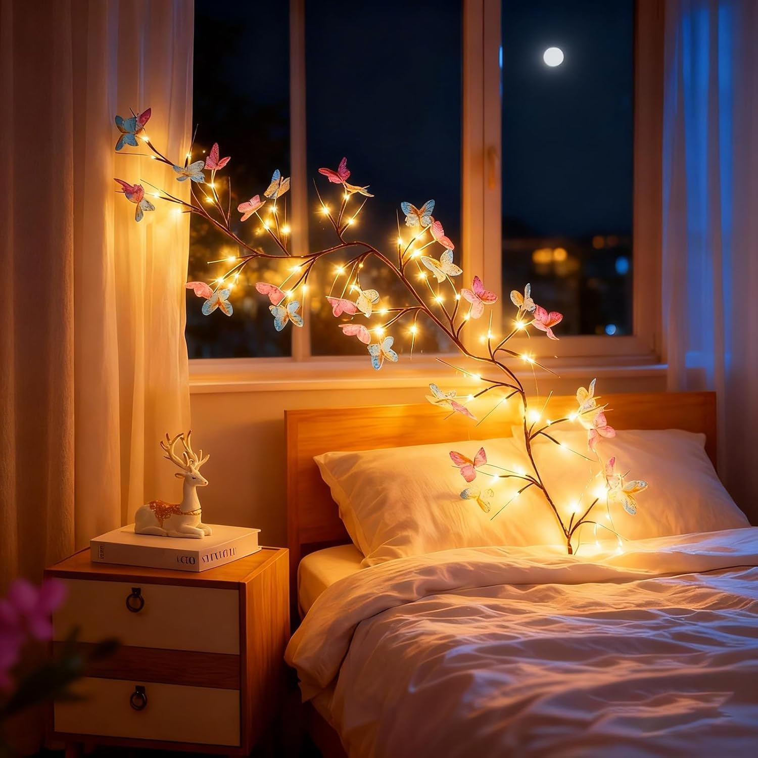 Waterproof Butterfly LED Vine Lights for Home Decor