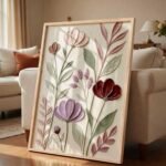 Best Floral Leaf Wall Art for Home Decor with Premium Frame