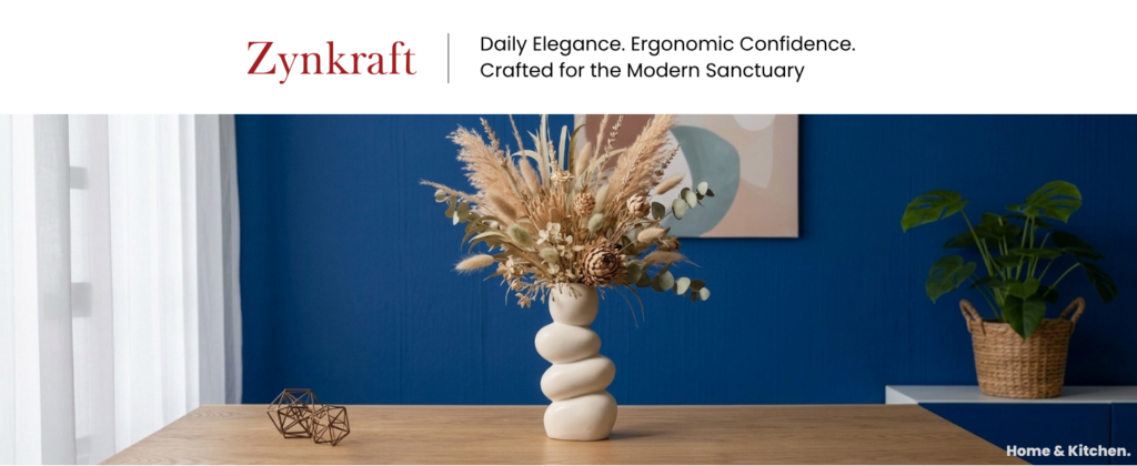Ceramic Stone Vase for Home Decor with White Pebble Design