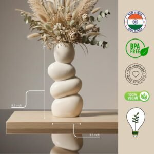 Modern Ceramic Stone Vase for Living Room Decoration