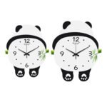 Modern Panda Wall Clock for Bedroom and Office Decoration