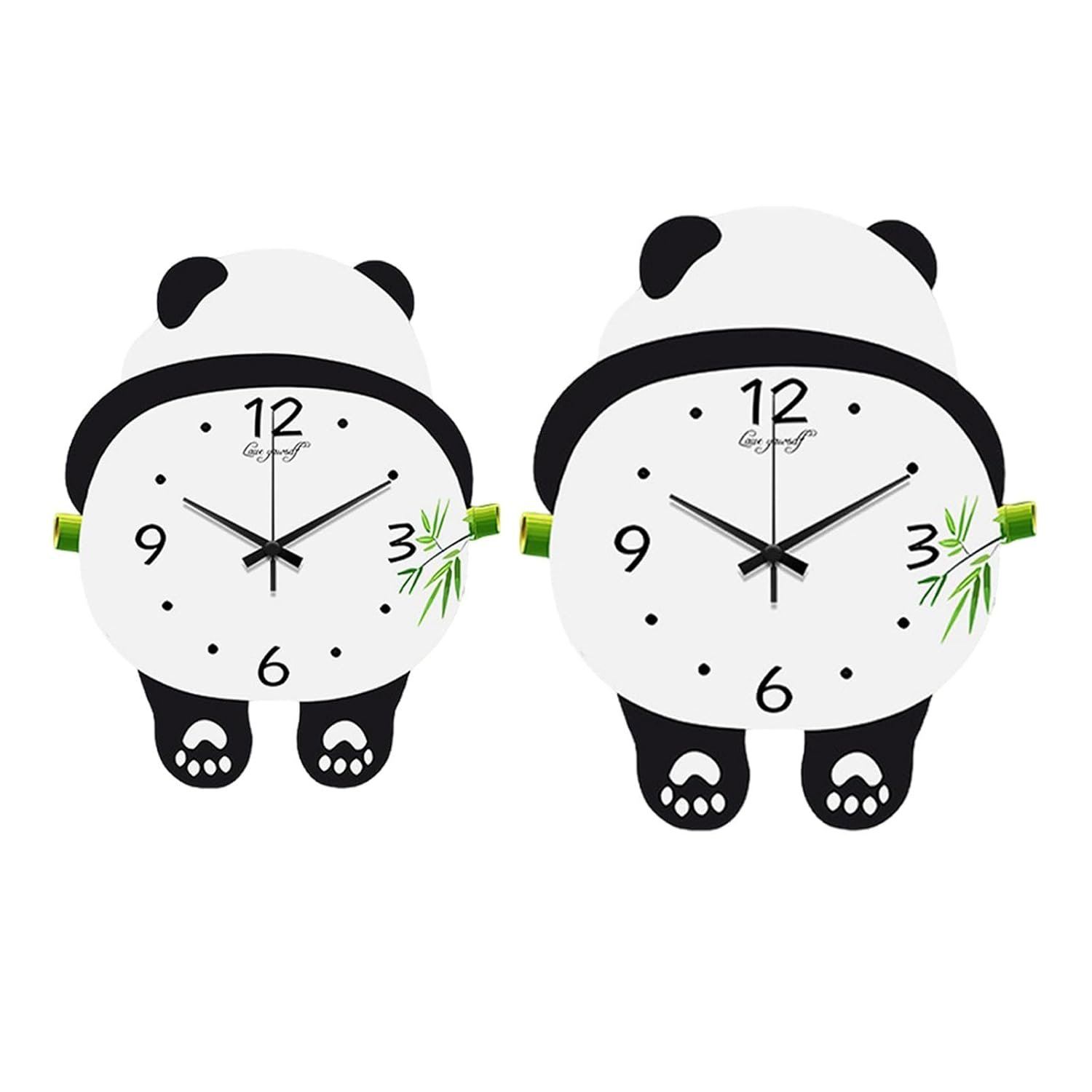 Modern Panda Wall Clock for Bedroom and Office Decoration