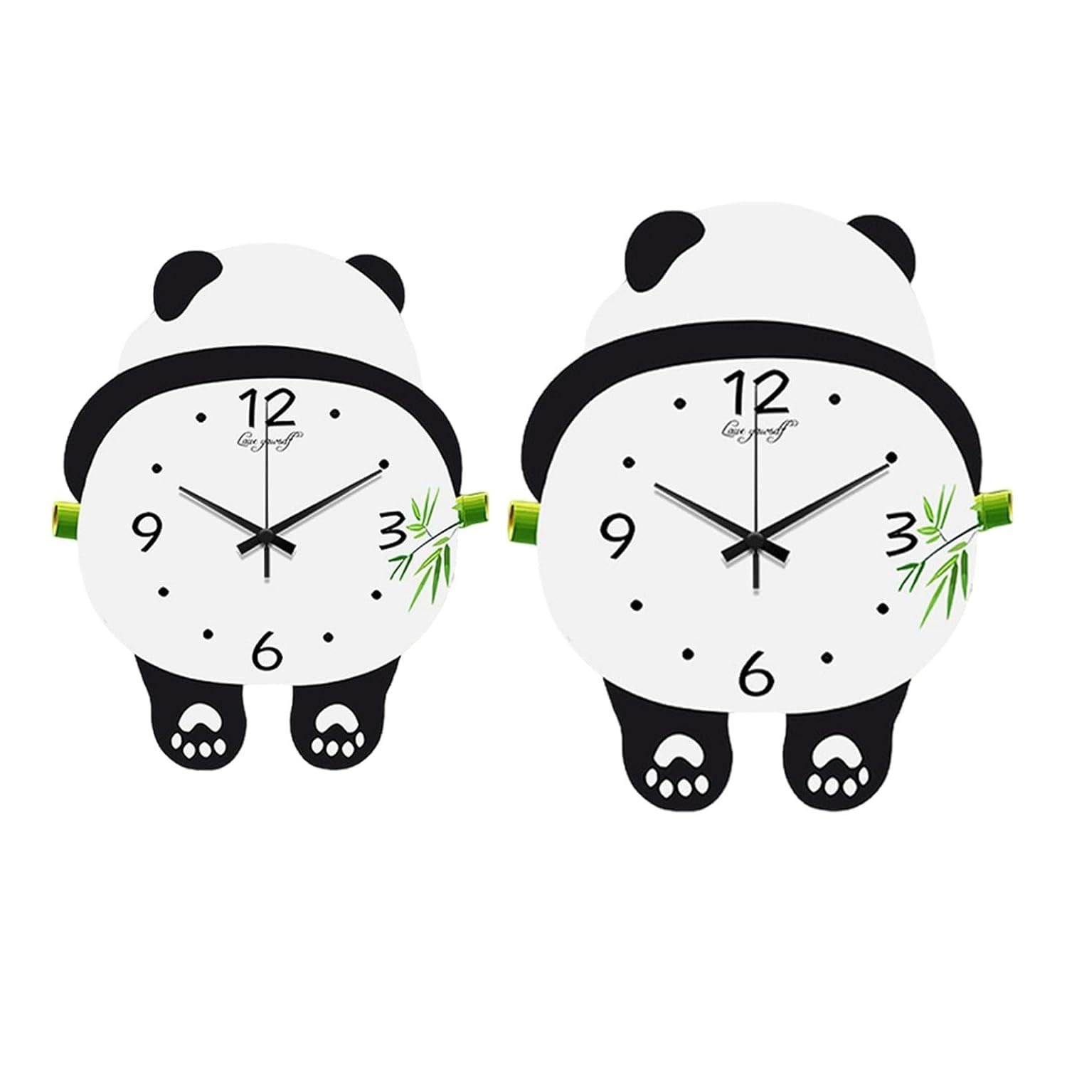 Modern Panda Wall Clock for Bedroom and Office Decoration